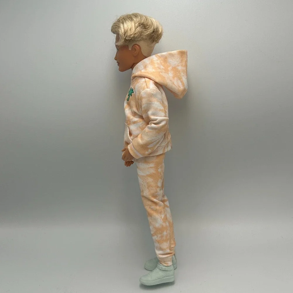 Barbie Dream Besties Ken Posable Fashion Doll Mattel Malibu Tie Dye Hoodie Shoes